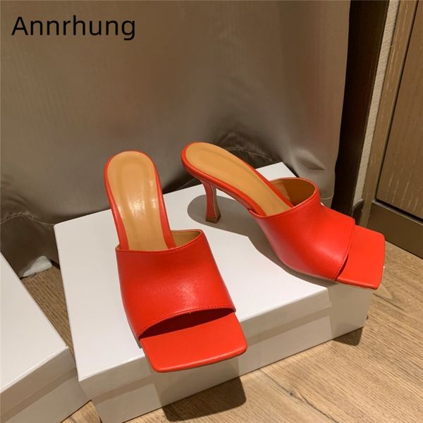 candy color genuine leather women slippers 9cm 5cm thin heel square open toe slip-on runway mules summer shoes woman, Black
candy color genuine leather women slippers 9cm 5cm thin heel square open toe slip-on runway mules summer shoes woman, Black