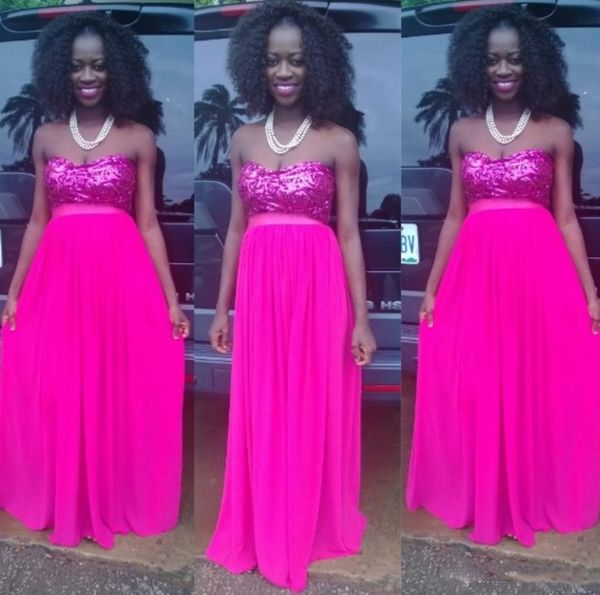 fuschia chiffon long prom dresses with sparkling sweetheart maid of honor dress zipper back evening party gowns, Black
fuschia chiffon long prom dresses with sparkling sweetheart maid of honor dress zipper back evening party gowns, Black