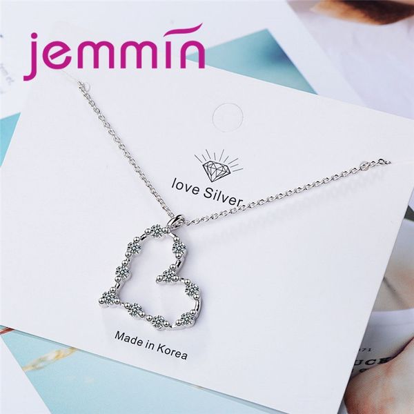 3 colors fashion 925 sterling silver jewelry zircon women pendant necklace heart geometric charm clavicle chains collar
3 colors fashion 925 sterling silver jewelry zircon women pendant necklace heart geometric charm clavicle chains collar