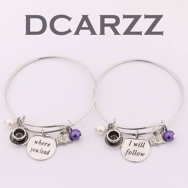 2pcs/set"where you lead i will follow"hand stamped bangle,gilmore girls inspired jewelry with book,teacup,pearls charm bracelet, Black
2pcs/set"where you lead i will follow"hand stamped bangle,gilmore girls inspired jewelry with book,teacup,pearls charm bracelet, Black