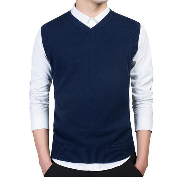 2019 fashion new clothing pullover men's autumn v-neck fit vest sweater sleeveless men's warm sweater cotton casual -3xl, White;black
2019 fashion new clothing pullover men's autumn v-neck fit vest sweater sleeveless men's warm sweater cotton casual -3xl, White;black