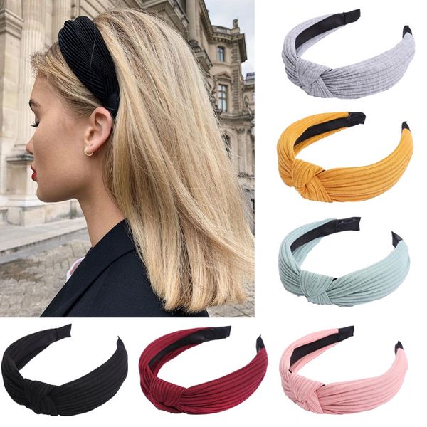 solid soft knotted headband hairband for women lady turban wide simple hair hoop hair accessories headwear
solid soft knotted headband hairband for women lady turban wide simple hair hoop hair accessories headwear