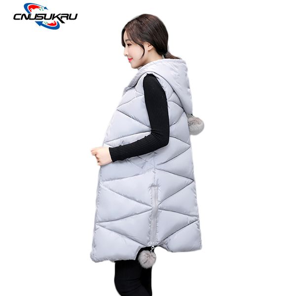 chalecos mujer rushed 2017 new casual long waistcoat female vest coat plus size winter jacket wadded cotton-padded women warm, Black;white
chalecos mujer rushed 2017 new casual long waistcoat female vest coat plus size winter jacket wadded cotton-padded women warm, Black;white