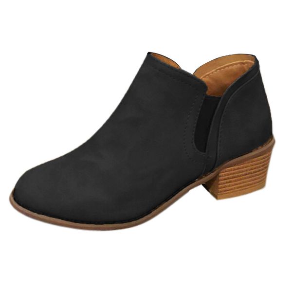 casual boots women ladies autumn shoes 2019 fashion ankle solid loafers single shoes med heels short snow booties lady footwear, Black
casual boots women ladies autumn shoes 2019 fashion ankle solid loafers single shoes med heels short snow booties lady footwear, Black