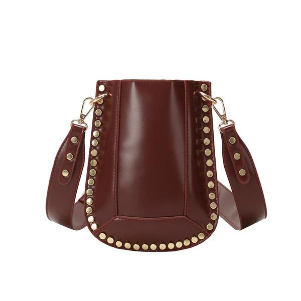 fashion bucket rivet crossbody bags for women handbags ladies pu leather shoulder bags sac a main femme
fashion bucket rivet crossbody bags for women handbags ladies pu leather shoulder bags sac a main femme
