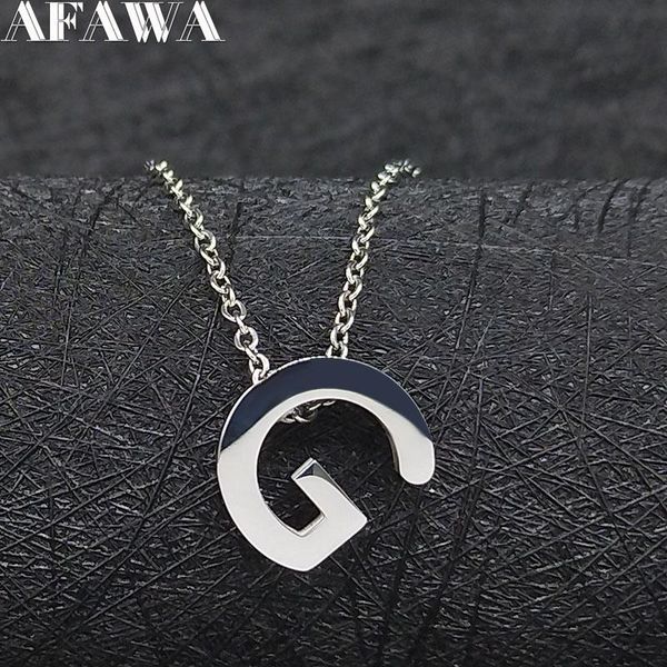 2020 g letter stainless steel statement necklace women jewelry silver color chain necklaces jewelry colgantes mujer moda 19013 bhdps
2020 g letter stainless steel statement necklace women jewelry silver color chain necklaces jewelry colgantes mujer moda 19013 bhdps