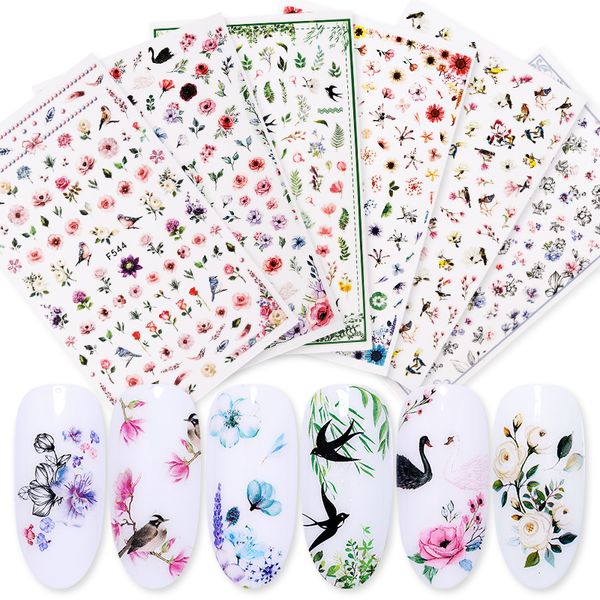 1 sheet mixed pattern 3d nail stickers flower animal fruit image self-adhesive transfer decals stickers nail art decoration, Black
1 sheet mixed pattern 3d nail stickers flower animal fruit image self-adhesive transfer decals stickers nail art decoration, Black