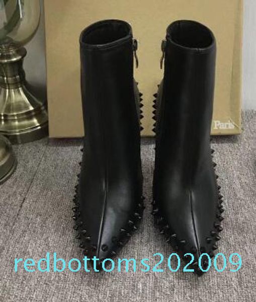 2019 luxury black red leather with spikes pointed toes womens ankle fashion designer ladies red bottom high heels shoes pumps r09
2019 luxury black red leather with spikes pointed toes womens ankle fashion designer ladies red bottom high heels shoes pumps r09