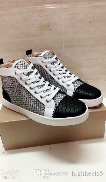 2019 новый конструктор мужчины luxury человек плоский sneaker черный питон wax red bottom мужчины кроссовки из натуральной кожи питона обруч, Black
2019 новый конструктор мужчины luxury человек плоский sneaker черный питон wax red bottom мужчины кроссовки из натуральной кожи питона обруч, Black