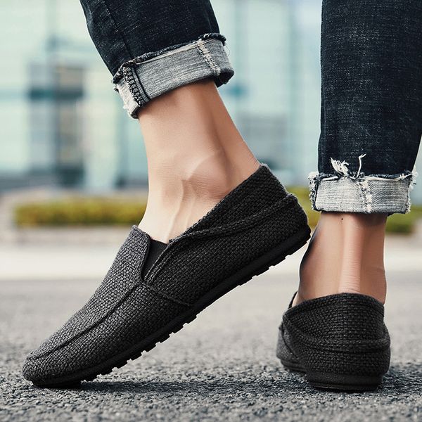 summer men's breathable peas shoes solid color lazy shoes driving casual men flat round toe, Black
summer men's breathable peas shoes solid color lazy shoes driving casual men flat round toe, Black