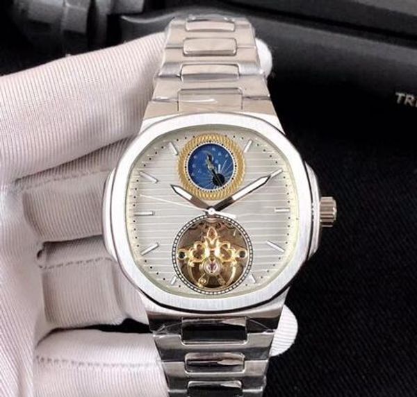 new classic fashion autoamtic movement nautilus tourbillon watch men grey/black dial 316 stainless band male watch, Slivery;brown
new classic fashion autoamtic movement nautilus tourbillon watch men grey/black dial 316 stainless band male watch, Slivery;brown
