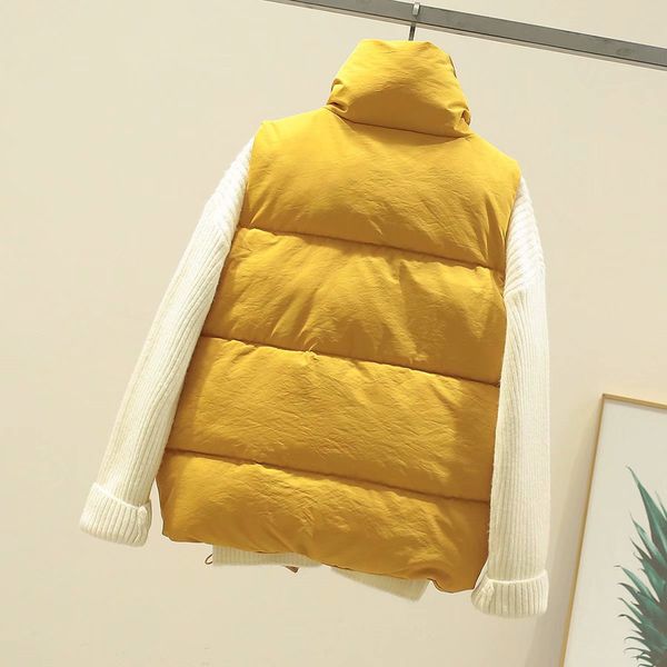 fashion- coat outwear winter vest thick section keep warm vest coat turn-down collar solid cold season coat women's clothing, Black
fashion- coat outwear winter vest thick section keep warm vest coat turn-down collar solid cold season coat women's clothing, Black