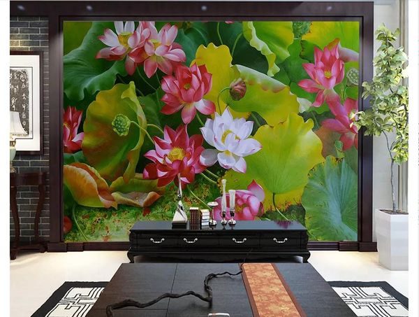 3d custom wall papers home decor p wallpaper european lotus oil painting lotus scenery living room tv sofa background mural
3d custom wall papers home decor p wallpaper european lotus oil painting lotus scenery living room tv sofa background mural