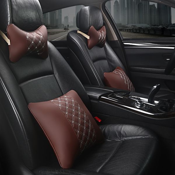 kkysyelva leather car headrest pillow neck pillows lumbar support for office chair waist back support car styling
kkysyelva leather car headrest pillow neck pillows lumbar support for office chair waist back support car styling