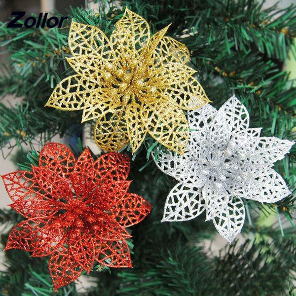 10pcs 15cm glitter artificial flowers christmas tree ornaments decorations christmas decorations for home gifts
10pcs 15cm glitter artificial flowers christmas tree ornaments decorations christmas decorations for home gifts
