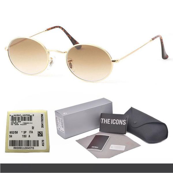 1pcs fashion oval sunglasses men women brand designer sun glasses metal frame glass lens with retail accessories and label
1pcs fashion oval sunglasses men women brand designer sun glasses metal frame glass lens with retail accessories and label