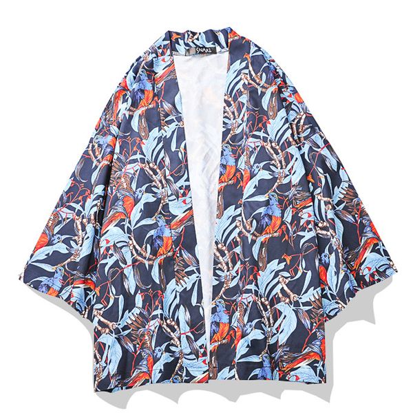 open stitch kimono men three quarter sleeve men's shirt oversized shirts for men street clothing, Black;brown
open stitch kimono men three quarter sleeve men's shirt oversized shirts for men street clothing, Black;brown