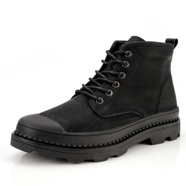 mens boots casual genuine leather ankle boots men lace-up breathable footwear fashion winter plush warm 38-47, Black
mens boots casual genuine leather ankle boots men lace-up breathable footwear fashion winter plush warm 38-47, Black