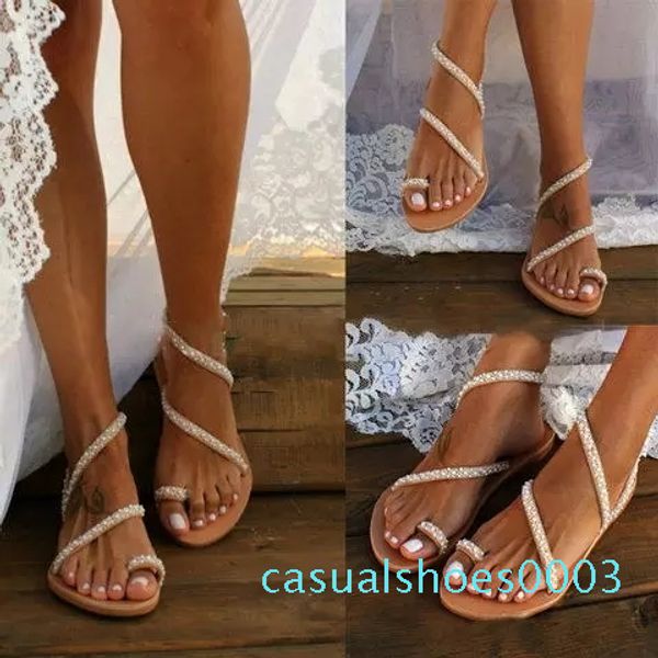 shoes fashion women's crystal pearl flat-soled casual sandals new summer lady sandals bohemia comfortable ladies shoes c03, Black
shoes fashion women's crystal pearl flat-soled casual sandals new summer lady sandals bohemia comfortable ladies shoes c03, Black