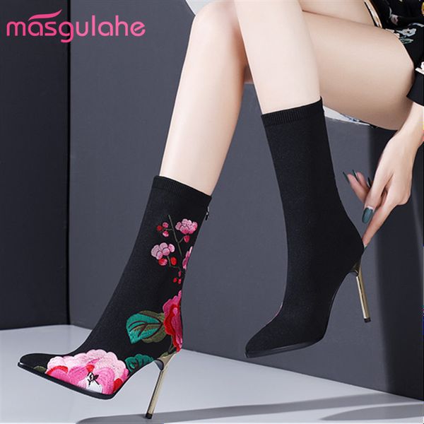 masgulahe 2020 winter autumn female boots pointed toe slip on shoes women's ankle boots lady super high heel, Black
masgulahe 2020 winter autumn female boots pointed toe slip on shoes women's ankle boots lady super high heel, Black