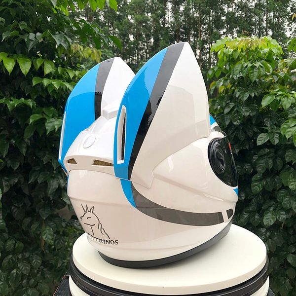 lovely cat ears automobile race antifog full face helmet capacete moto casco motorcycle helmet full face mask white blue
lovely cat ears automobile race antifog full face helmet capacete moto casco motorcycle helmet full face mask white blue