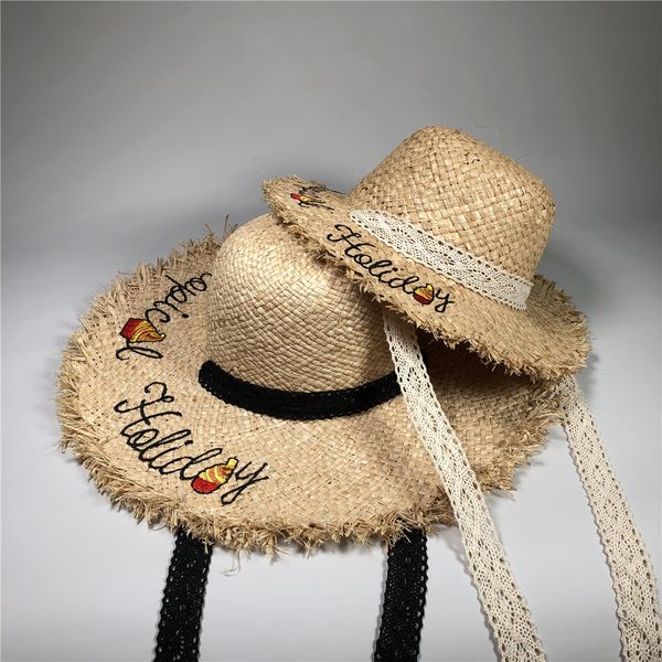 black ribbon lace up handmade weave raffia sun sport hats for women large brim straw hat outdoor beach summer caps feminino#4, Black;white
black ribbon lace up handmade weave raffia sun sport hats for women large brim straw hat outdoor beach summer caps feminino#4, Black;white
