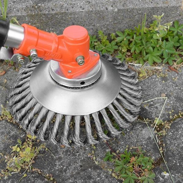 

6/8 inch steel wire grass trimmer head lawn mower grass eater wheel weeding trimmer brush cutter tools part garden lawn supplies