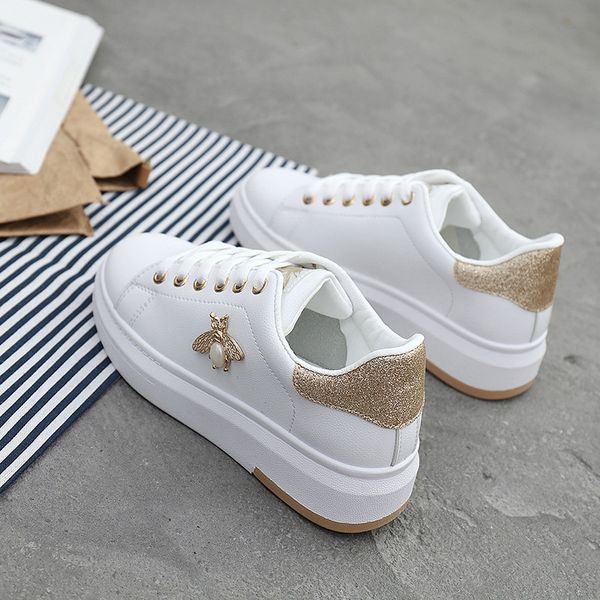 casual shoes women sneakers 2019 fashion rhinestone platform white sneakers for women breathable pu leather shoes tennis female c22, Black
casual shoes women sneakers 2019 fashion rhinestone platform white sneakers for women breathable pu leather shoes tennis female c22, Black