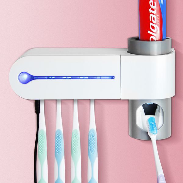 automatic toothpaste squeezers dispenser home bathroom 2 in 1 uv light ultraviolet toothbrush sterilizer holder set
automatic toothpaste squeezers dispenser home bathroom 2 in 1 uv light ultraviolet toothbrush sterilizer holder set