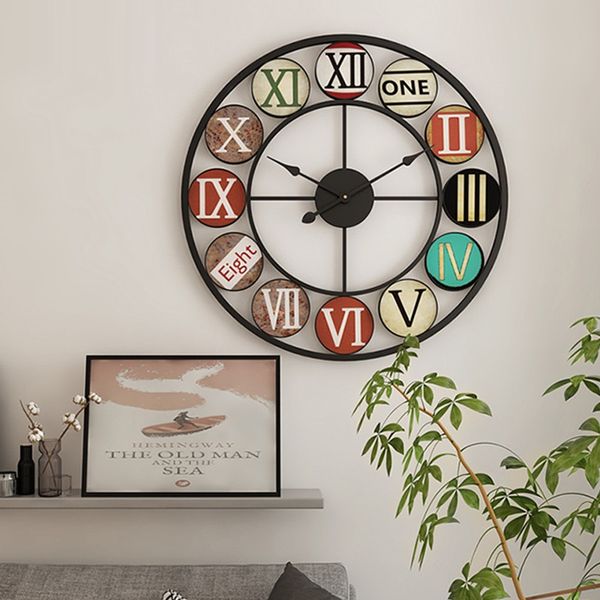 nordic vintage metal iron wall clock design creative atmosphere luxury art quartz clocks silent wall watch home decor r2273
nordic vintage metal iron wall clock design creative atmosphere luxury art quartz clocks silent wall watch home decor r2273