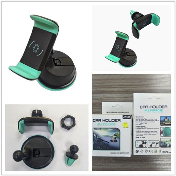 2 in 1 mini windshield universal car mount holder stand 360 rotating air vent sunction kickstand for mobile cell phone with retail package 
2 in 1 mini windshield universal car mount holder stand 360 rotating air vent sunction kickstand for mobile cell phone with retail package
