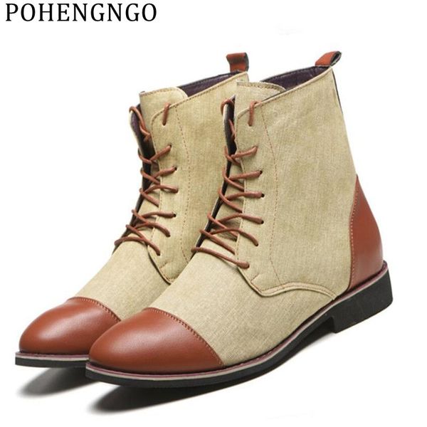 fashion men canvas autumn winter ankle boots casual high-sports shoes luxury men business oxford shoes, Black
fashion men canvas autumn winter ankle boots casual high-sports shoes luxury men business oxford shoes, Black