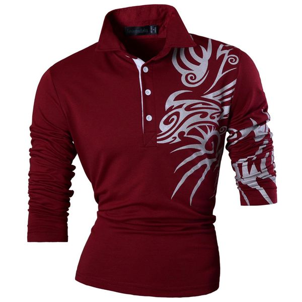 New 2018 Fashion Mens Casual Dragon Print Polo Long Sleeves Shirt Tee Tops Slim Trend Designed Shirt 5 Colors S M L Xl Xxl U005
New 2018 Fashion Mens Casual Dragon Print Polo Long Sleeves Shirt Tee Tops Slim Trend Designed Shirt 5 Colors S M L Xl Xxl U005