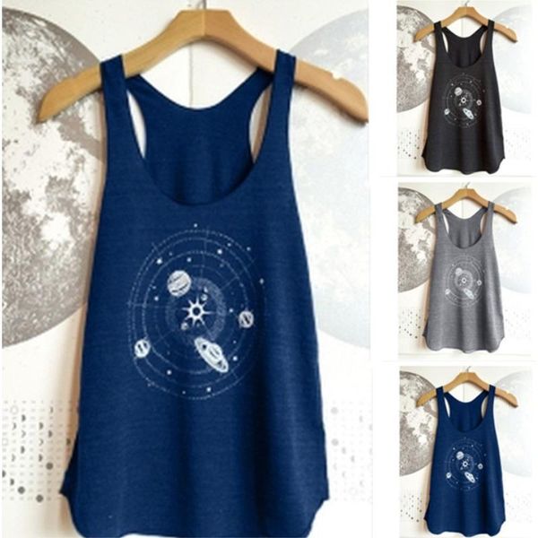 women's planet round neck sleeveless t-shirt printed dyeing floral blouse loose splicing halter wave edge casual vest, White
women's planet round neck sleeveless t-shirt printed dyeing floral blouse loose splicing halter wave edge casual vest, White