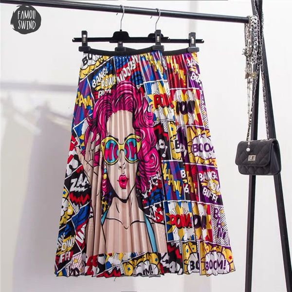 skirt 2019 new coming summer printing cartoon pattern empire high elastic women party holiday high street spring style, Black
skirt 2019 new coming summer printing cartoon pattern empire high elastic women party holiday high street spring style, Black