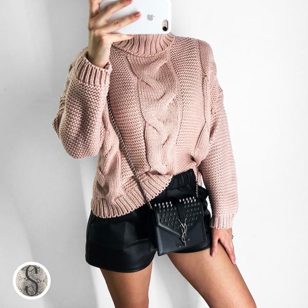 women's sweaters 2021 autumn winter diver turtleneck sweater women crochet pullover korea cute pink yellow beige jumper loose pull, White;black
women's sweaters 2021 autumn winter diver turtleneck sweater women crochet pullover korea cute pink yellow beige jumper loose pull, White;black