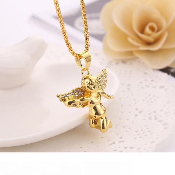 hip hop men necklaces diamante wing angel pendant necklace gold popcorn chains for women fashion jewelry, Silver
hip hop men necklaces diamante wing angel pendant necklace gold popcorn chains for women fashion jewelry, Silver