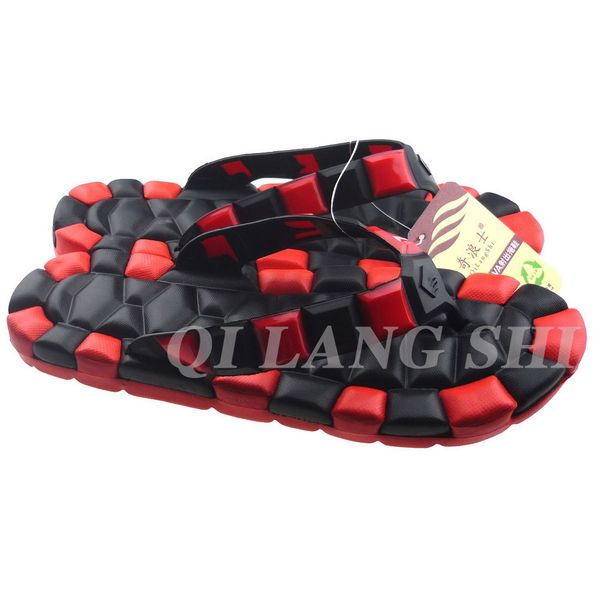 qi lang shi men's double layer color new style fashion flip-flops eva non-wei chao sandals, Black
qi lang shi men's double layer color new style fashion flip-flops eva non-wei chao sandals, Black