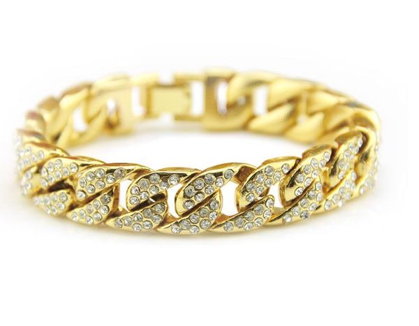 european and american latest pop accessories european and american rap men's bracelets full of drills fashion hip-hop bracelets, Golden;silver
european and american latest pop accessories european and american rap men's bracelets full of drills fashion hip-hop bracelets, Golden;silver