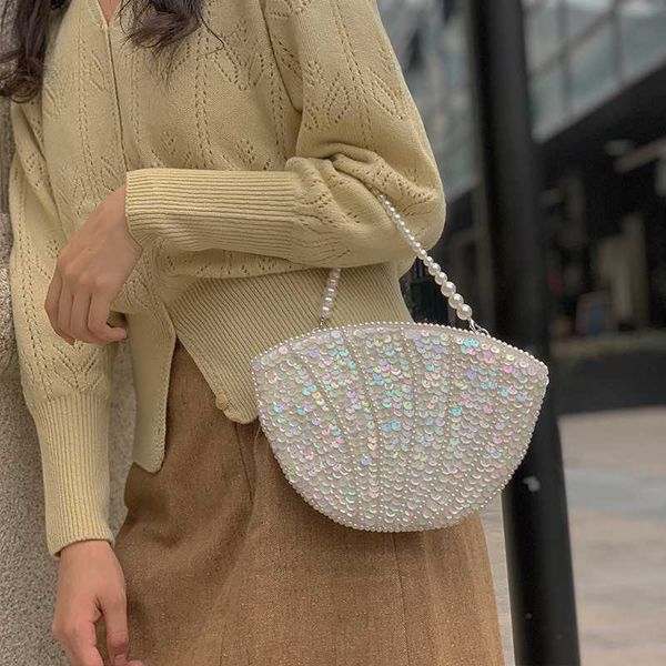new handmade shell color sequins mini pearl bag mobile phone bag messenger handbag summer scale decoration
new handmade shell color sequins mini pearl bag mobile phone bag messenger handbag summer scale decoration