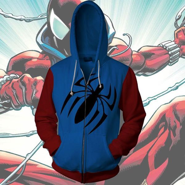 2019 new hooded zip up scarlet spider hoodie 3d printed hoodies casual hoodie zipper us size hip hop drop shipping, Black
2019 new hooded zip up scarlet spider hoodie 3d printed hoodies casual hoodie zipper us size hip hop drop shipping, Black