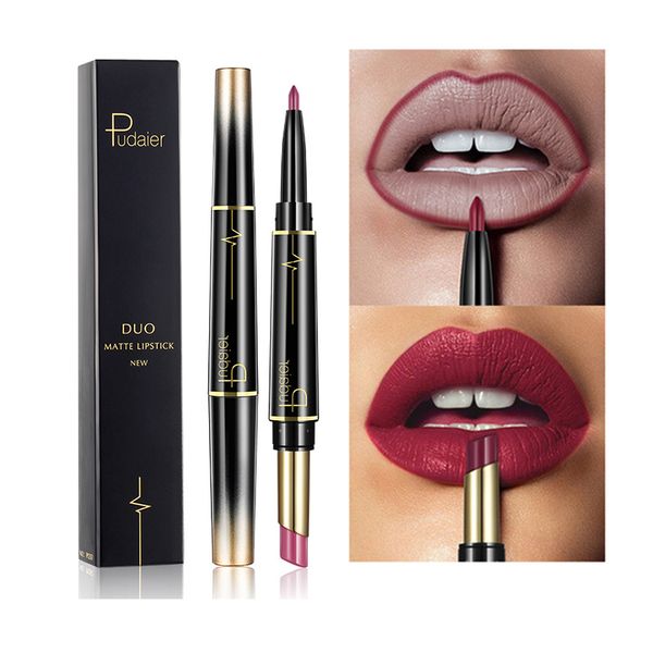 pudaier brand double ended lipstick long lasting makeup pencil lip liner red lipstick waterproof batom matte nude 16 colors
pudaier brand double ended lipstick long lasting makeup pencil lip liner red lipstick waterproof batom matte nude 16 colors
