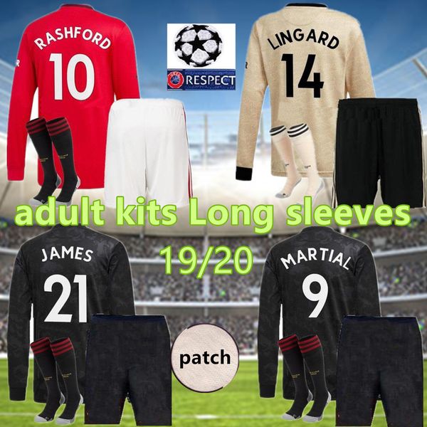 19 20 manchester pogba james united kits long sleeves soccer jerseys 2019 2020 lingard rashford jersey football shirt utd uniforms kit, Black
19 20 manchester pogba james united kits long sleeves soccer jerseys 2019 2020 lingard rashford jersey football shirt utd uniforms kit, Black