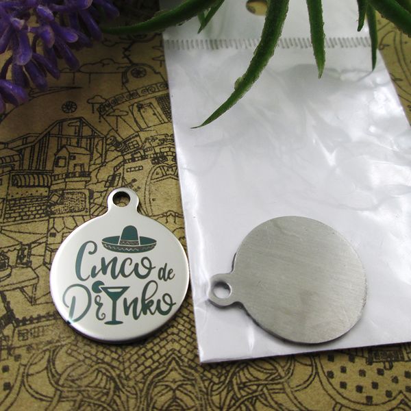 40pcs--"cinco de drinko"stainless steel charms more style for choosing diy charms pendants for necklace, Bronze;silver
40pcs--"cinco de drinko"stainless steel charms more style for choosing diy charms pendants for necklace, Bronze;silver
