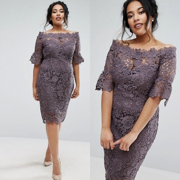 plus size short lace bridesmaid dresses with short sleeves bateau neck country maid of honor gowns knee length wedding guest dress, White;pink
plus size short lace bridesmaid dresses with short sleeves bateau neck country maid of honor gowns knee length wedding guest dress, White;pink