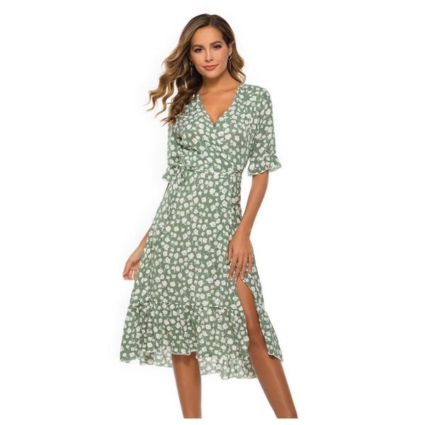summer dress women chiffon vintage floral half sleeve v neck pleated office beach dresses party dress vestidos 5.15, Black;gray
summer dress women chiffon vintage floral half sleeve v neck pleated office beach dresses party dress vestidos 5.15, Black;gray