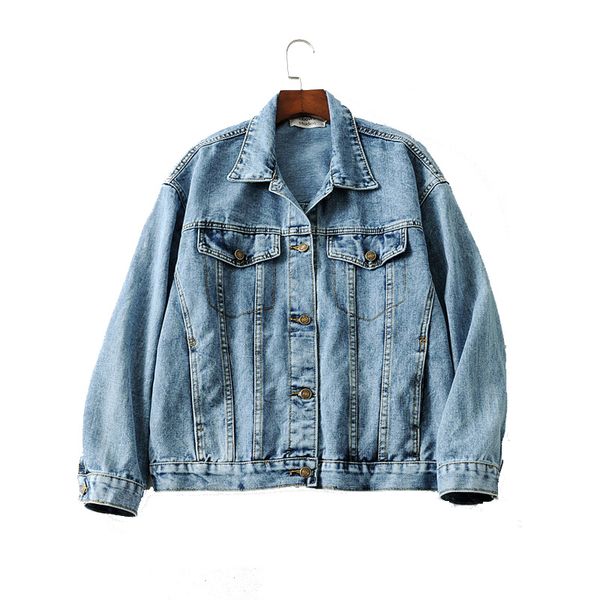 spring vintage single breasted denim jacket casual bf eans jacket harajuku coat female loose streetwear basic coat, Black;brown
spring vintage single breasted denim jacket casual bf eans jacket harajuku coat female loose streetwear basic coat, Black;brown
