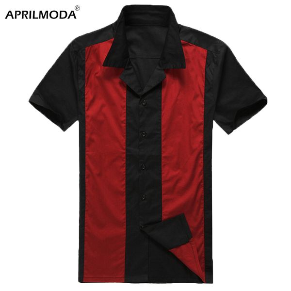 2019 short sleeve summer mens beach hawaiian shirts 50s 60s cotton casual patchwork black shirts retro rockabilly mens clothing, White;black
2019 short sleeve summer mens beach hawaiian shirts 50s 60s cotton casual patchwork black shirts retro rockabilly mens clothing, White;black