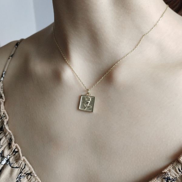 louleur 925 sterling silver square rose flower pendant necklace gold fashion geometry choker necklace for women festival jewelry
louleur 925 sterling silver square rose flower pendant necklace gold fashion geometry choker necklace for women festival jewelry
