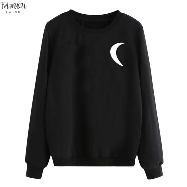 womens autumn blouse loose punk casual sweatshirt female long sleeve o neck moon printed pullover spring ladies girls 802, White
womens autumn blouse loose punk casual sweatshirt female long sleeve o neck moon printed pullover spring ladies girls 802, White